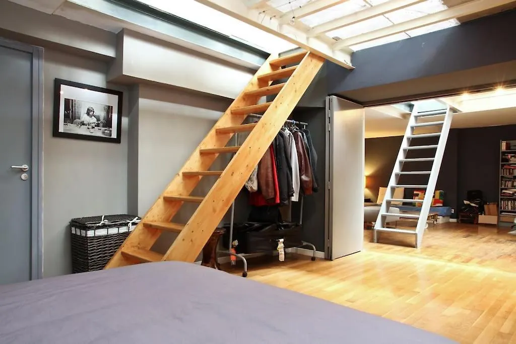 Unique Loft In Paris Near Parc De La Villette דירה